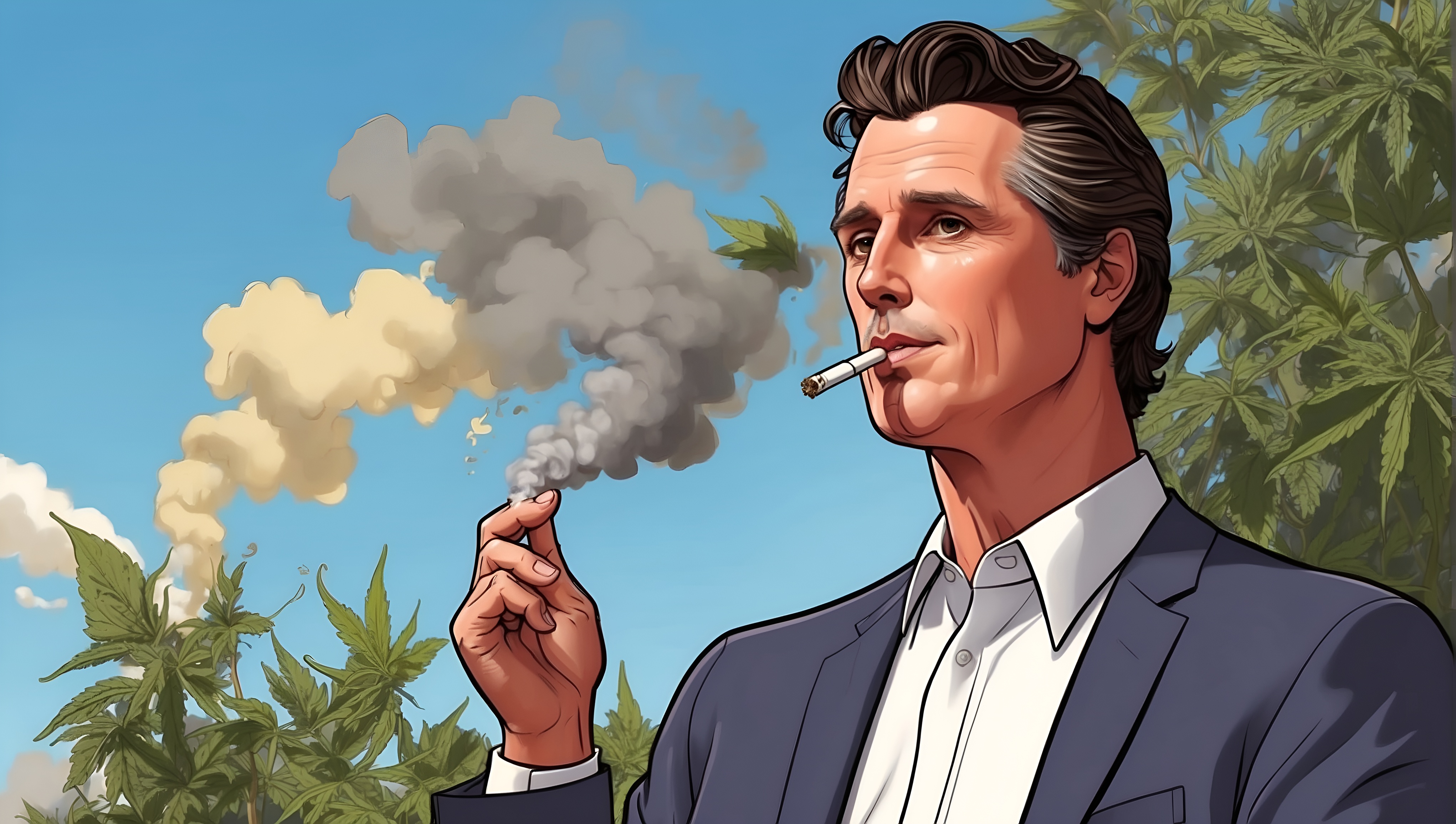 jfkjr smoking while california is burning